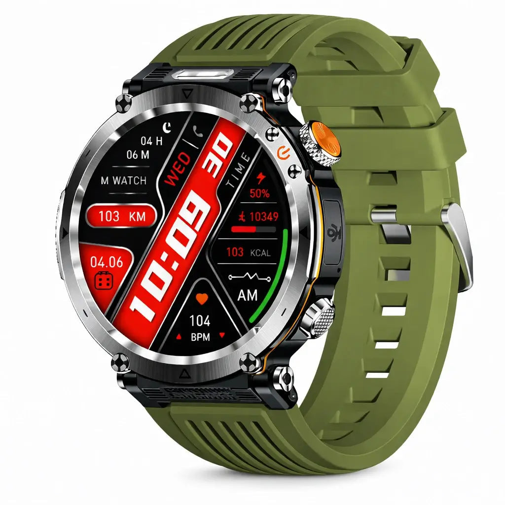 TitanCore-serien robust GPS-smartwatch med sundhedsovervågning til udendørs eventyr