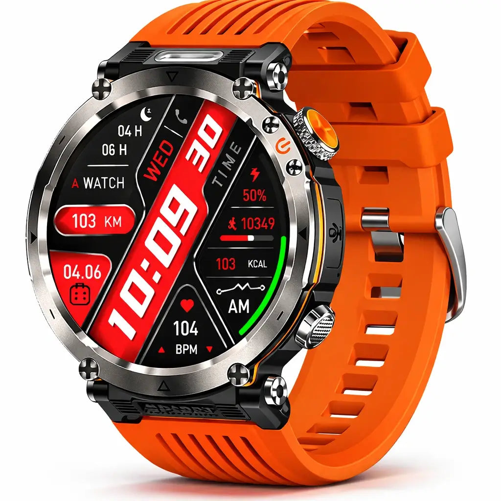 TitanCore-serien robust GPS-smartwatch med sundhedsovervågning til udendørs eventyr
