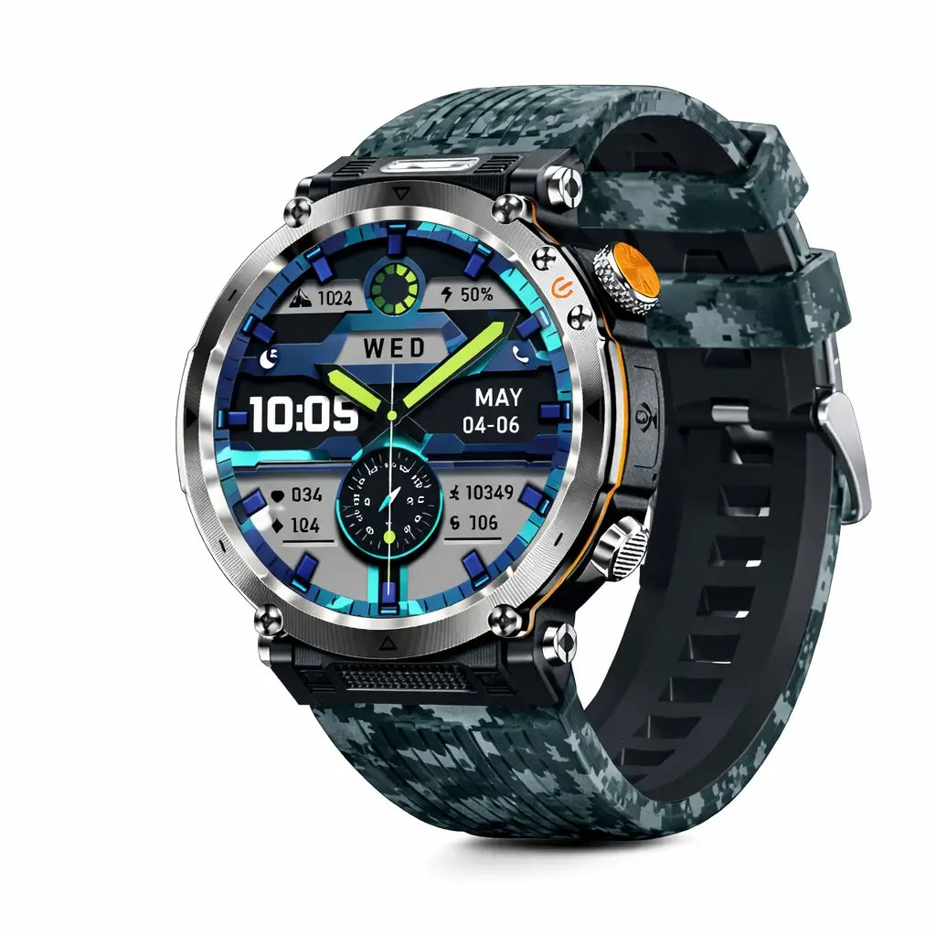 TitanCore-serien robust GPS-smartwatch med sundhedsovervågning til udendørs eventyr