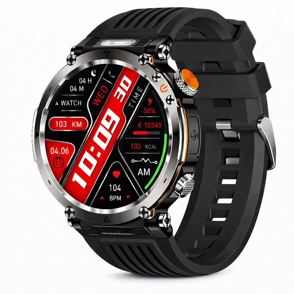 TitanCore-serien robust GPS-smartwatch med sundhedsovervågning til udendørs eventyr