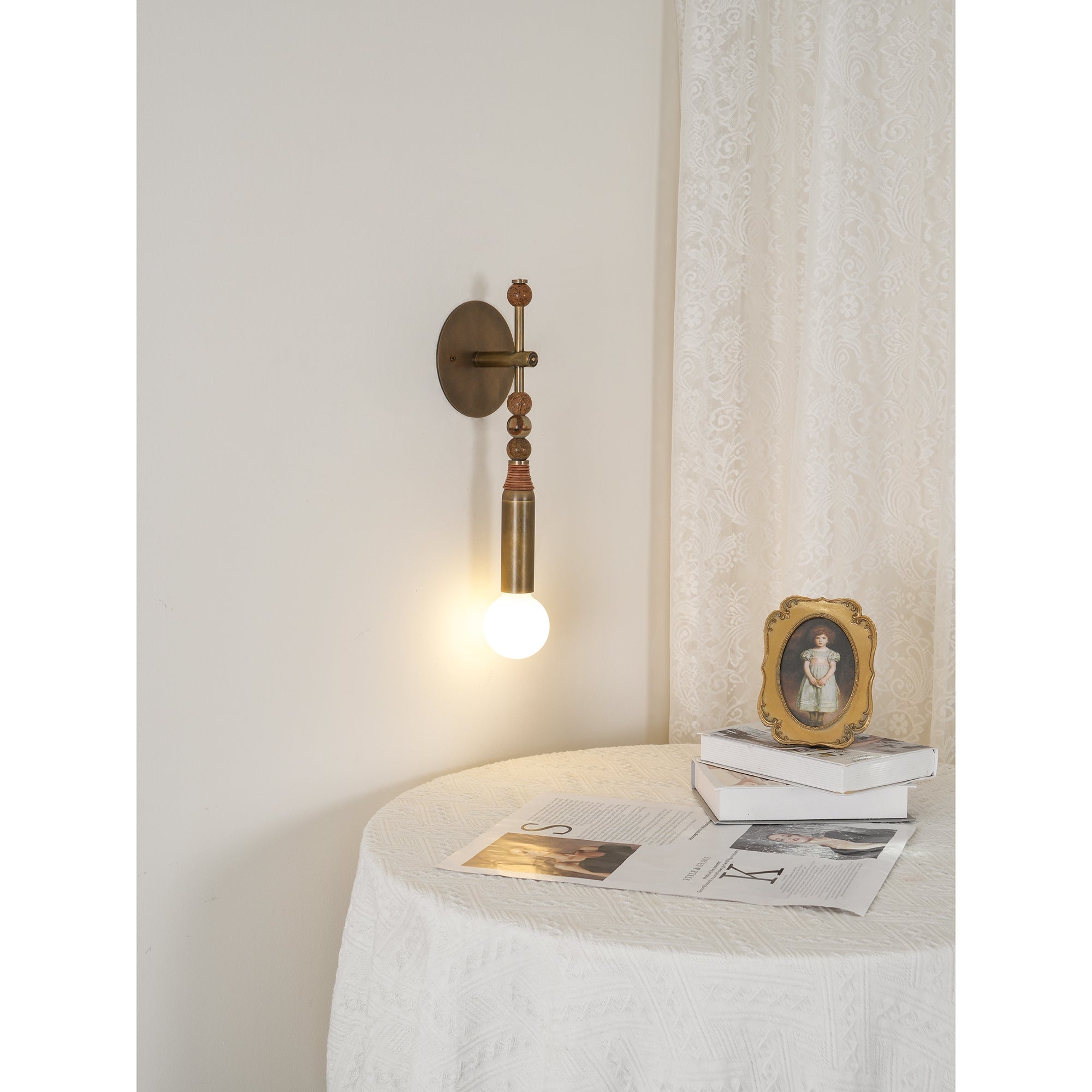 Virelle Beaded Wall Sconce | Ormexis