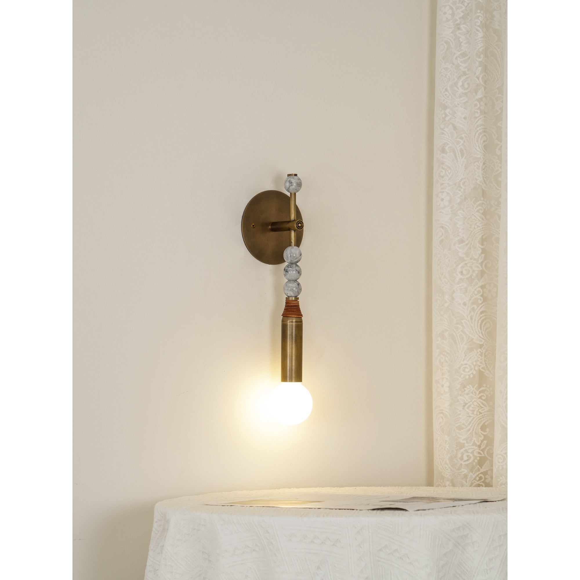 Virelle Beaded Wall Sconce | Ormexis