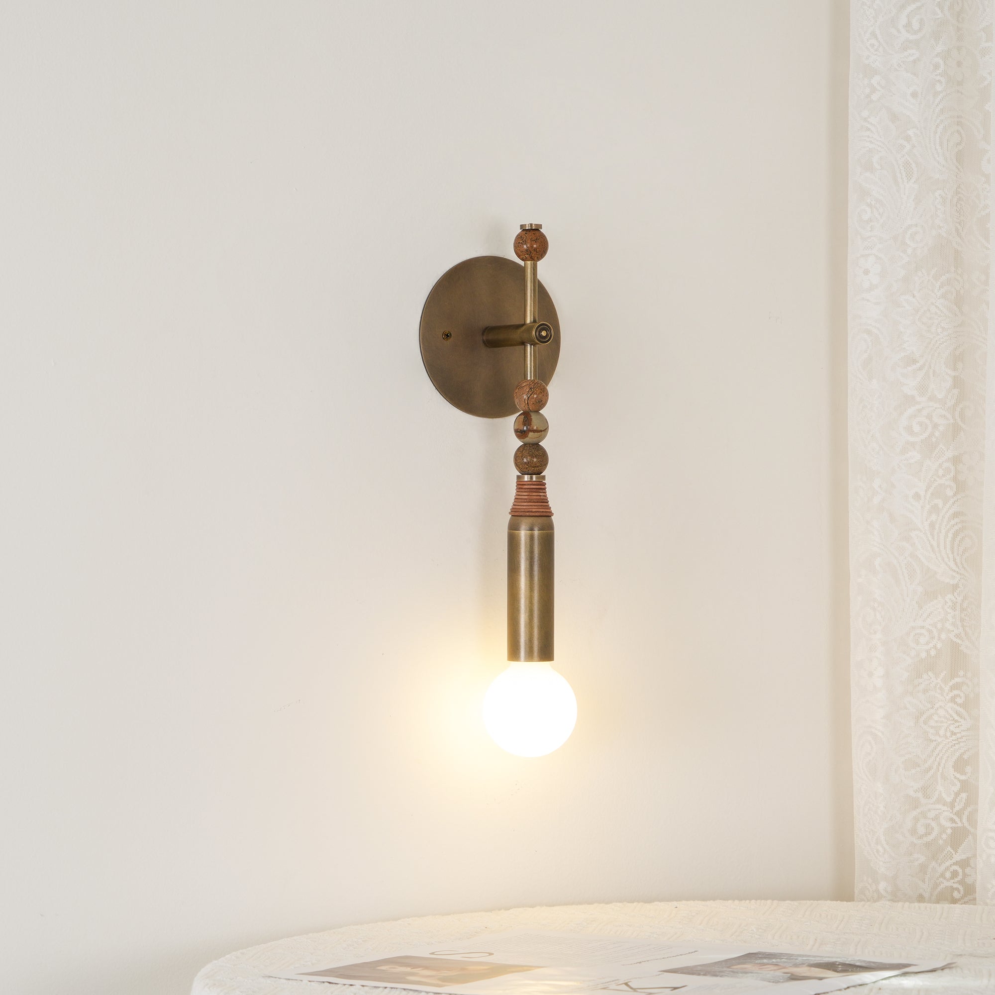 Virelle Beaded Wall Sconce | Ormexis