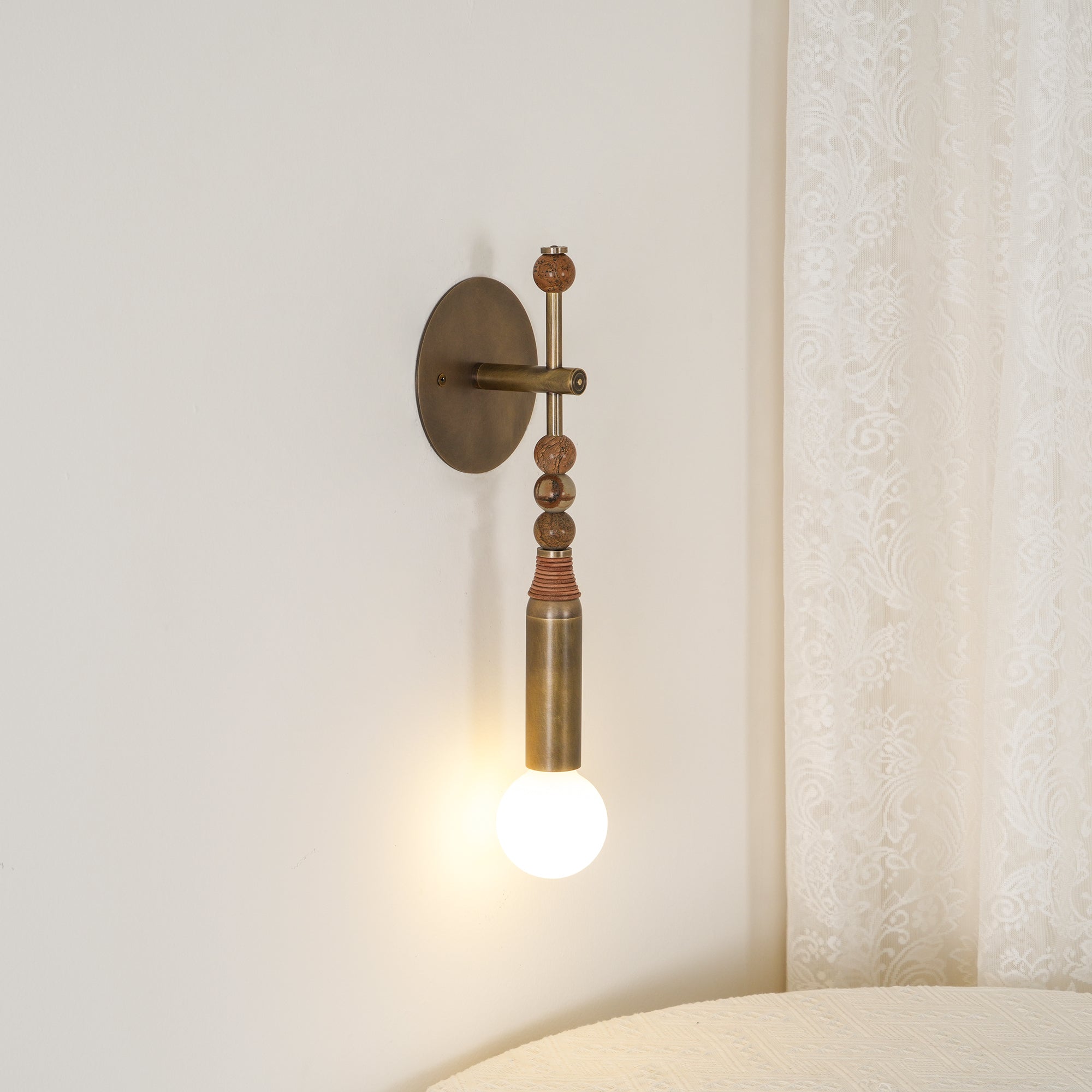 Virelle Beaded Wall Sconce | Ormexis