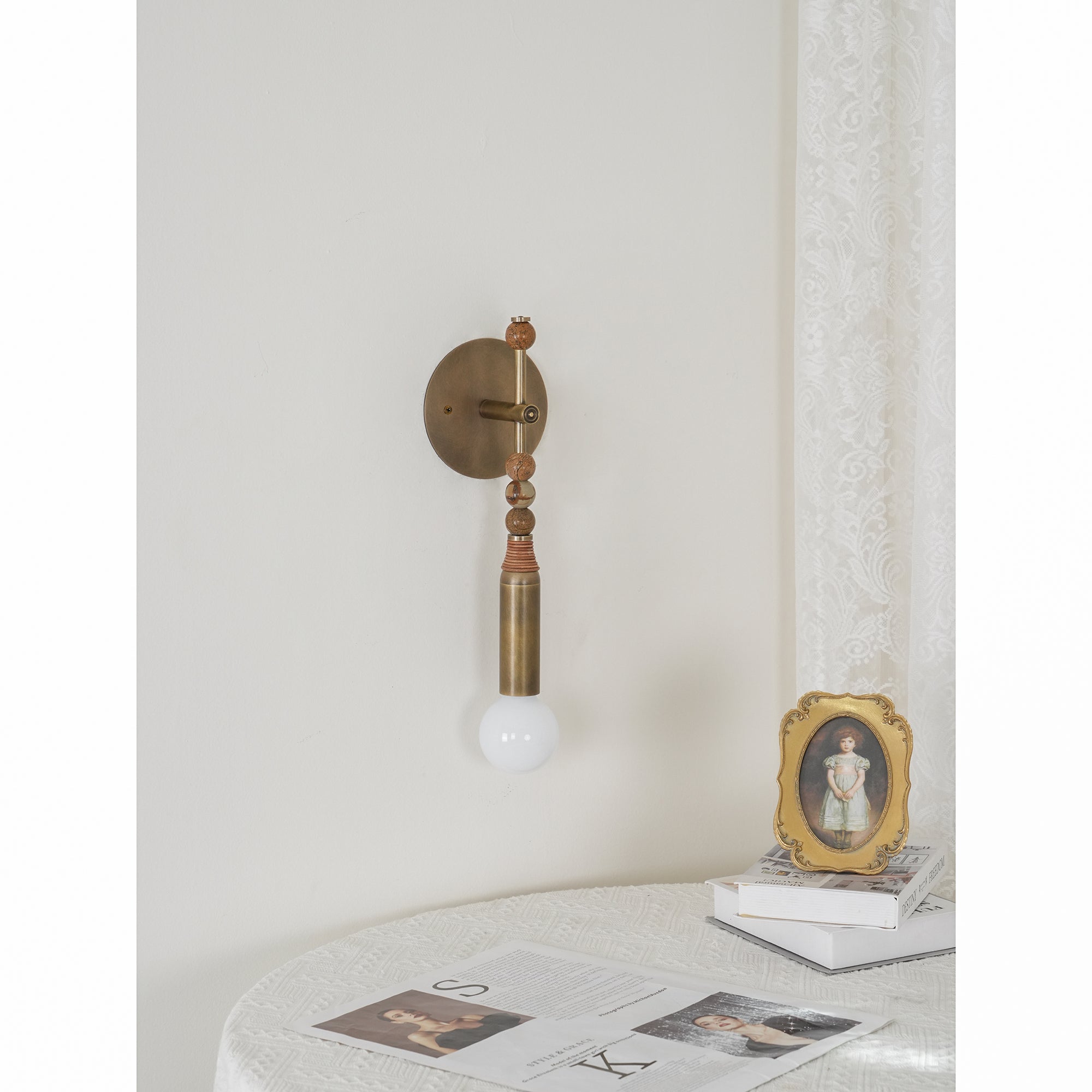 Virelle Beaded Wall Sconce | Ormexis