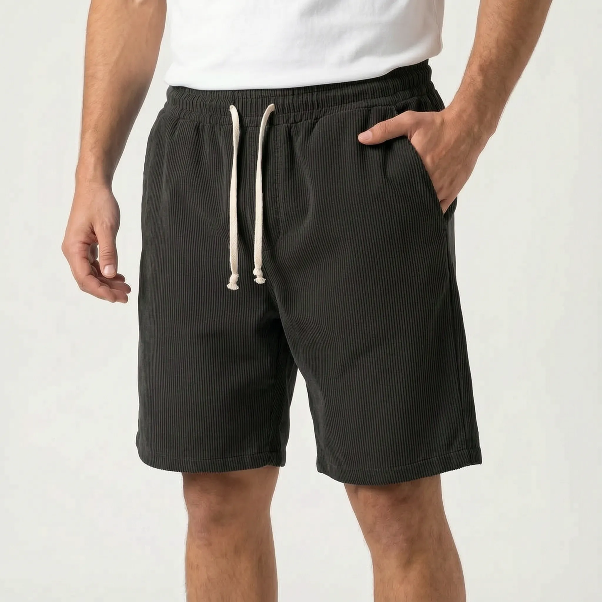 Shorts Texturizados Casual para Hombre - Salidas de Fin de Semana Casual - Ormexis