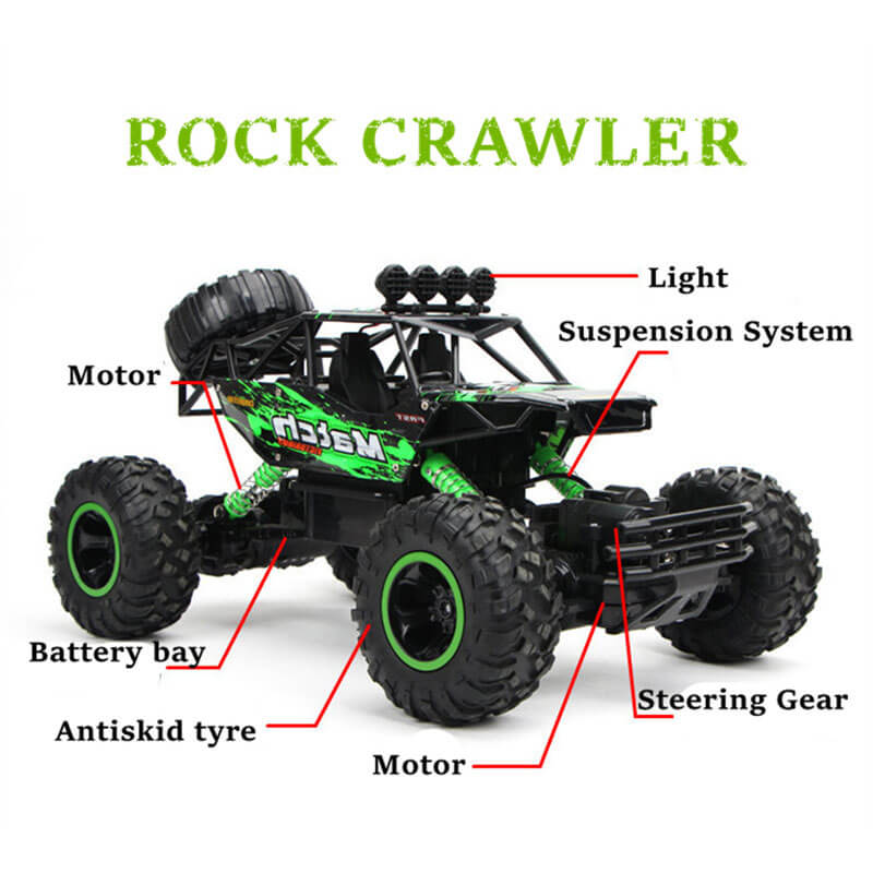 TrailBlaze X1 4WD RC Monster Truck med støddæmpende affjedring til offroad-sjov