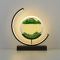 Tranquil Light LED-bordslampa med rörlig sandscen för avkoppling