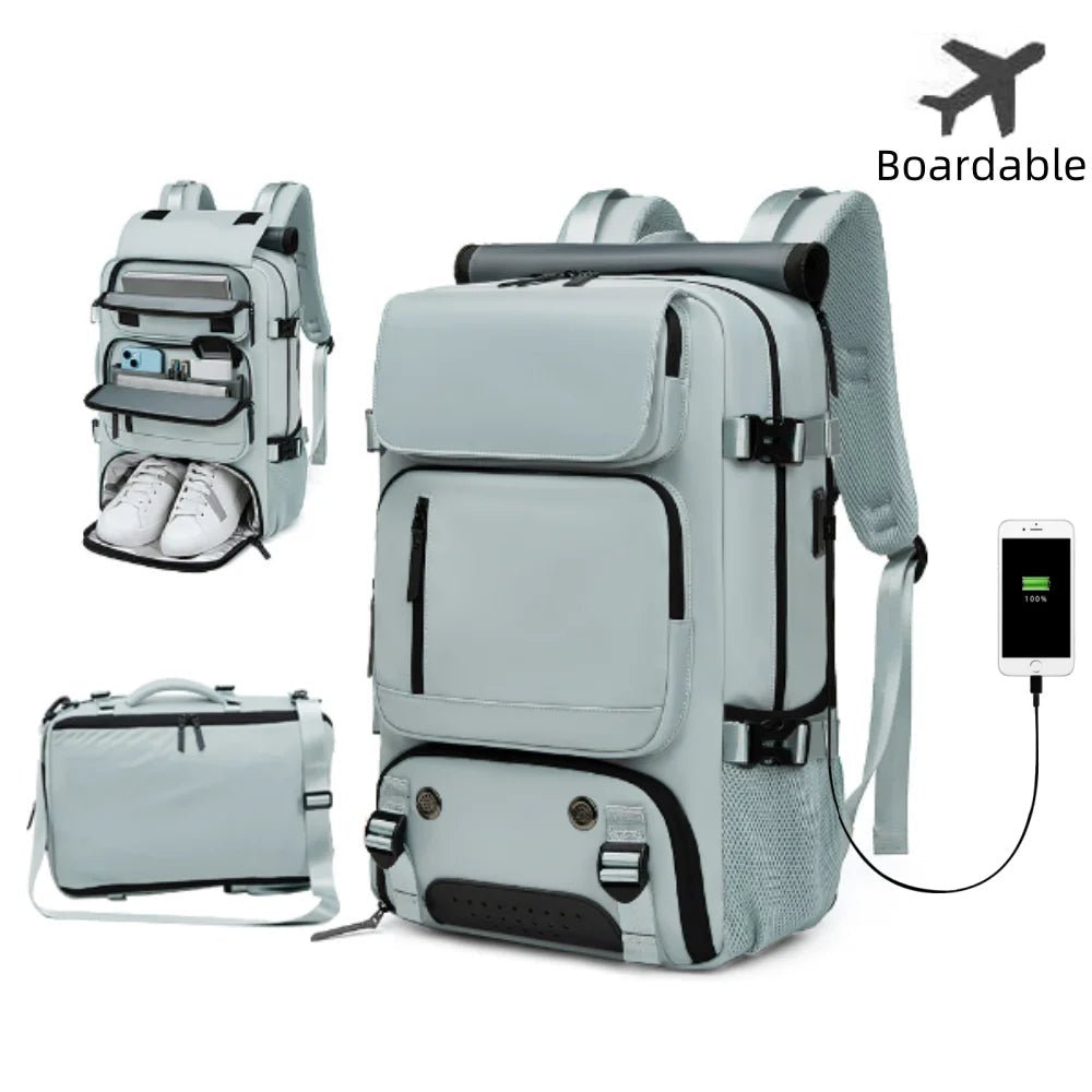 TravelMax vandtæt rygsæk med USB-port og skofag til nem rejse