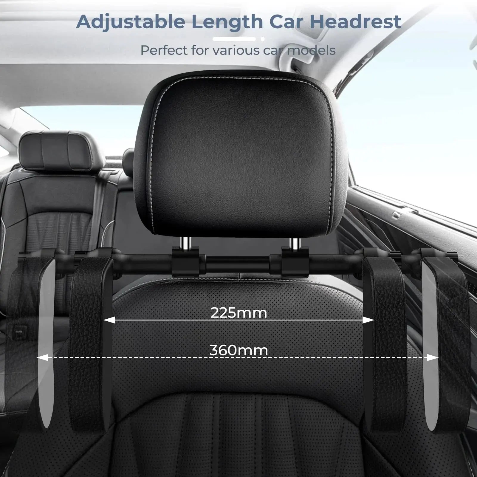 Almohada de cuello ajustable para viajes, para coches y soporte lateral para viajes relajados