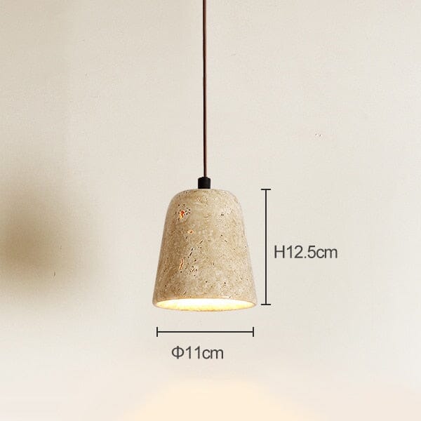 Lámpara Colgante Solena de Travertino para Hogares Modernos