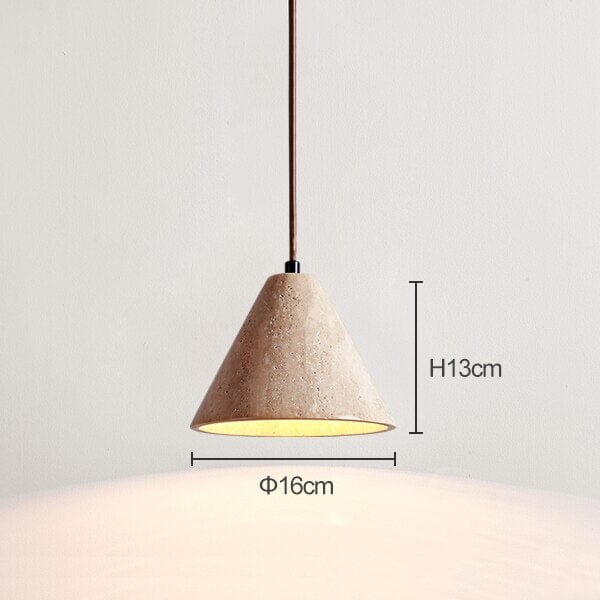 Lámpara Colgante Solena de Travertino para Hogares Modernos