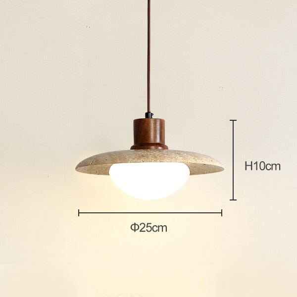 Lámpara Colgante Solena de Travertino para Hogares Modernos