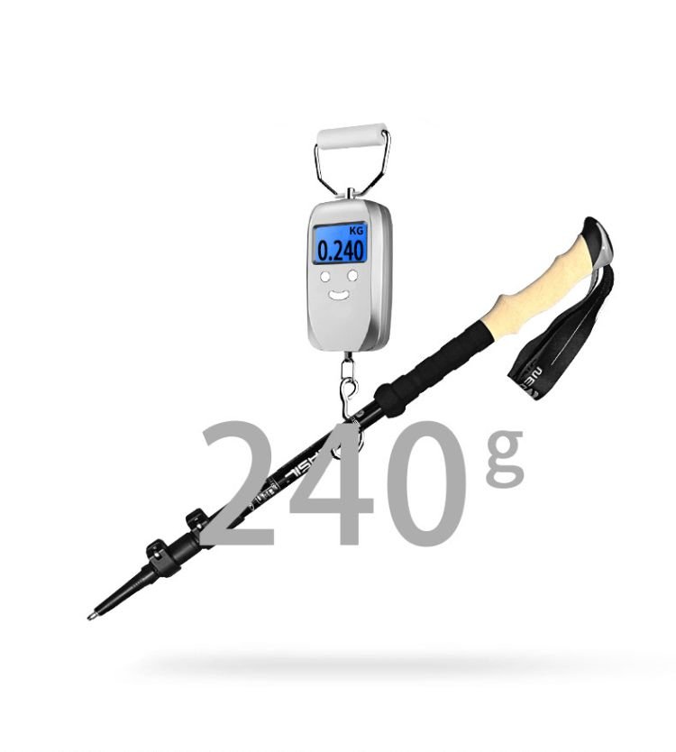Lightweight Trekking Poles With Anti Shock System And Ergonomic Cork Grip