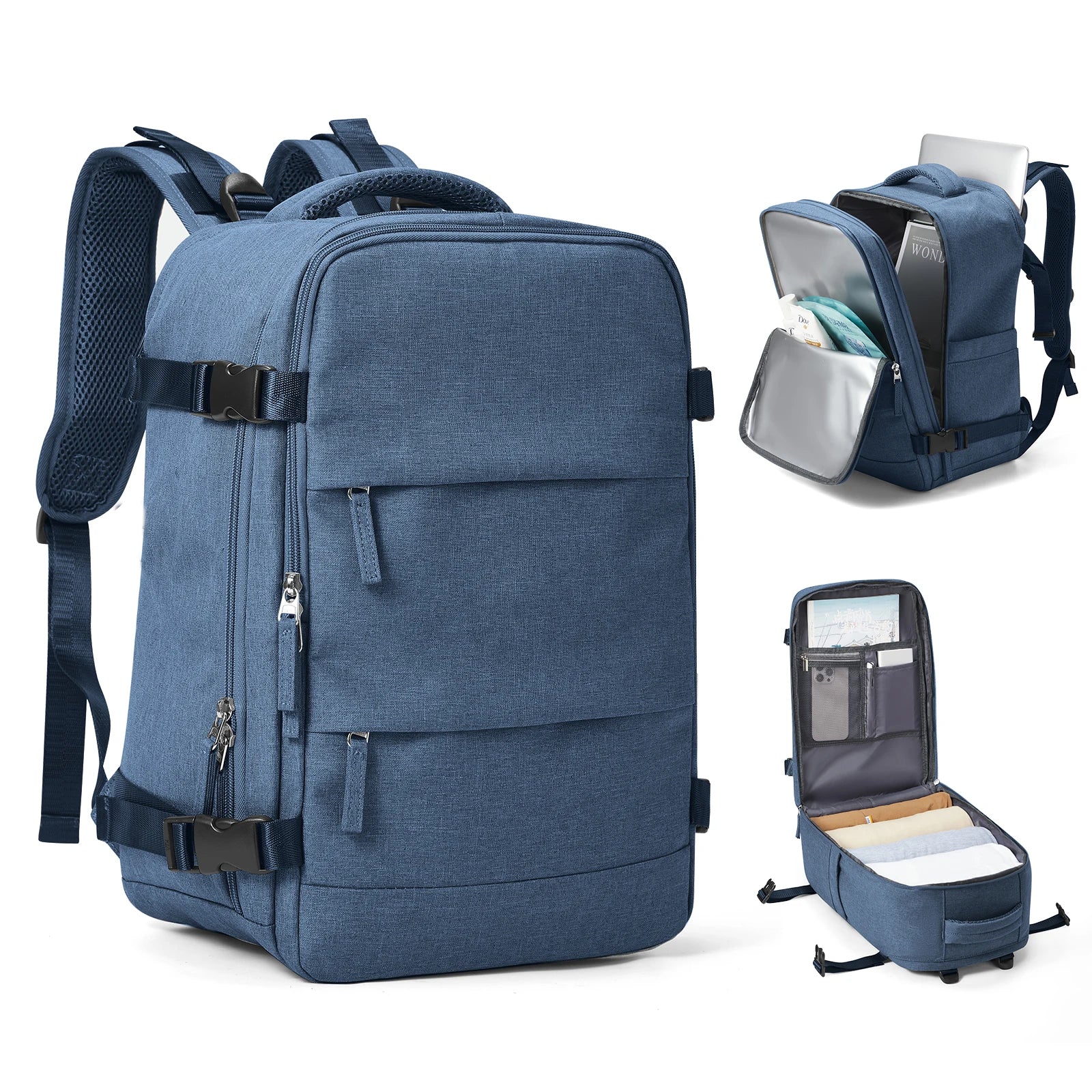 Zaino da viaggio Trekvora con design impermeabile e scomparto per laptop per un uso attivo