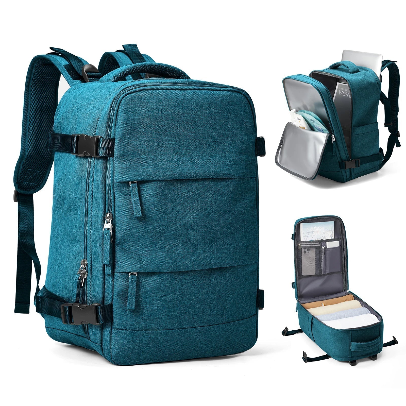 Zaino da viaggio Trekvora con design impermeabile e scomparto per laptop per un uso attivo