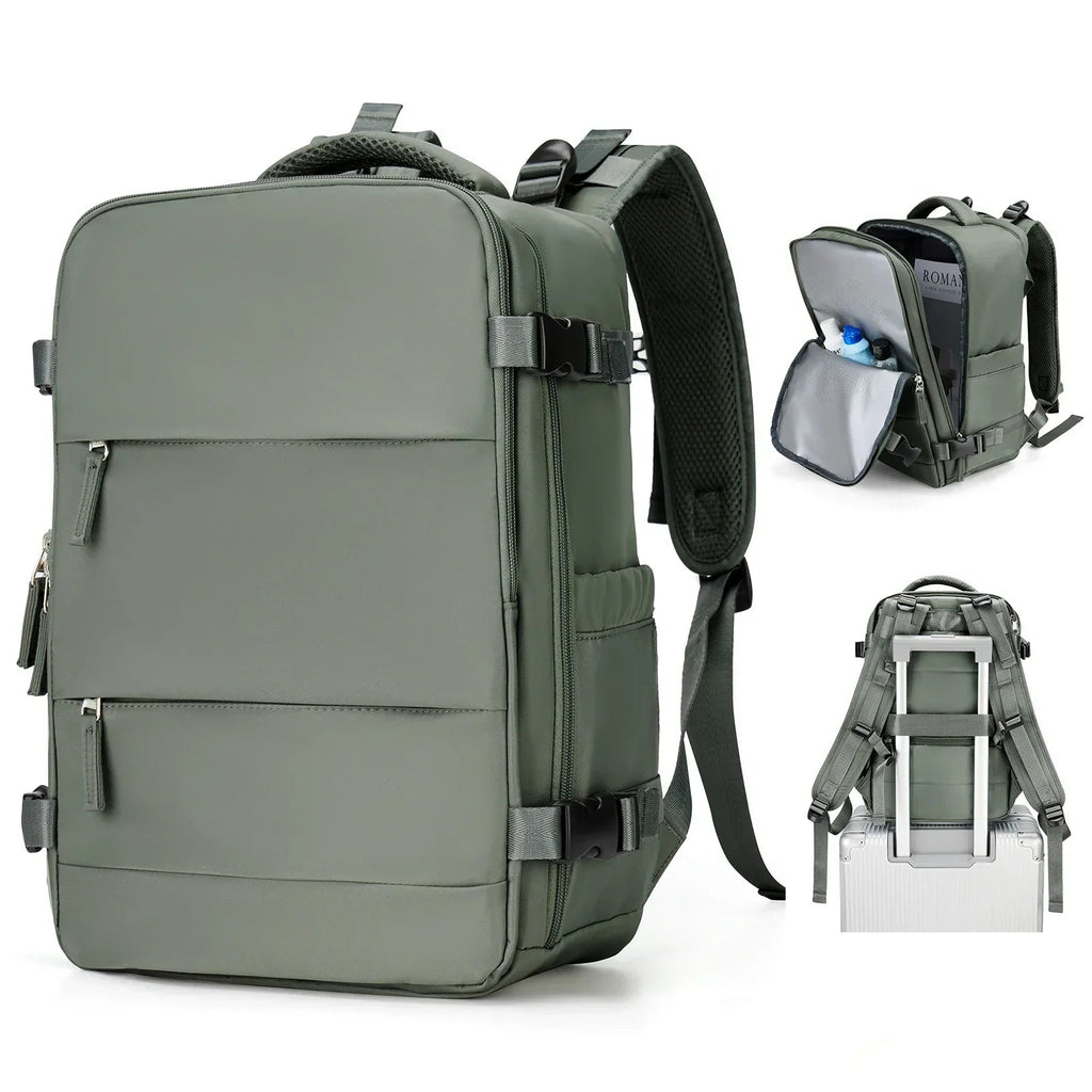 Zaino da viaggio Trekvora con design impermeabile e scomparto per laptop per un uso attivo