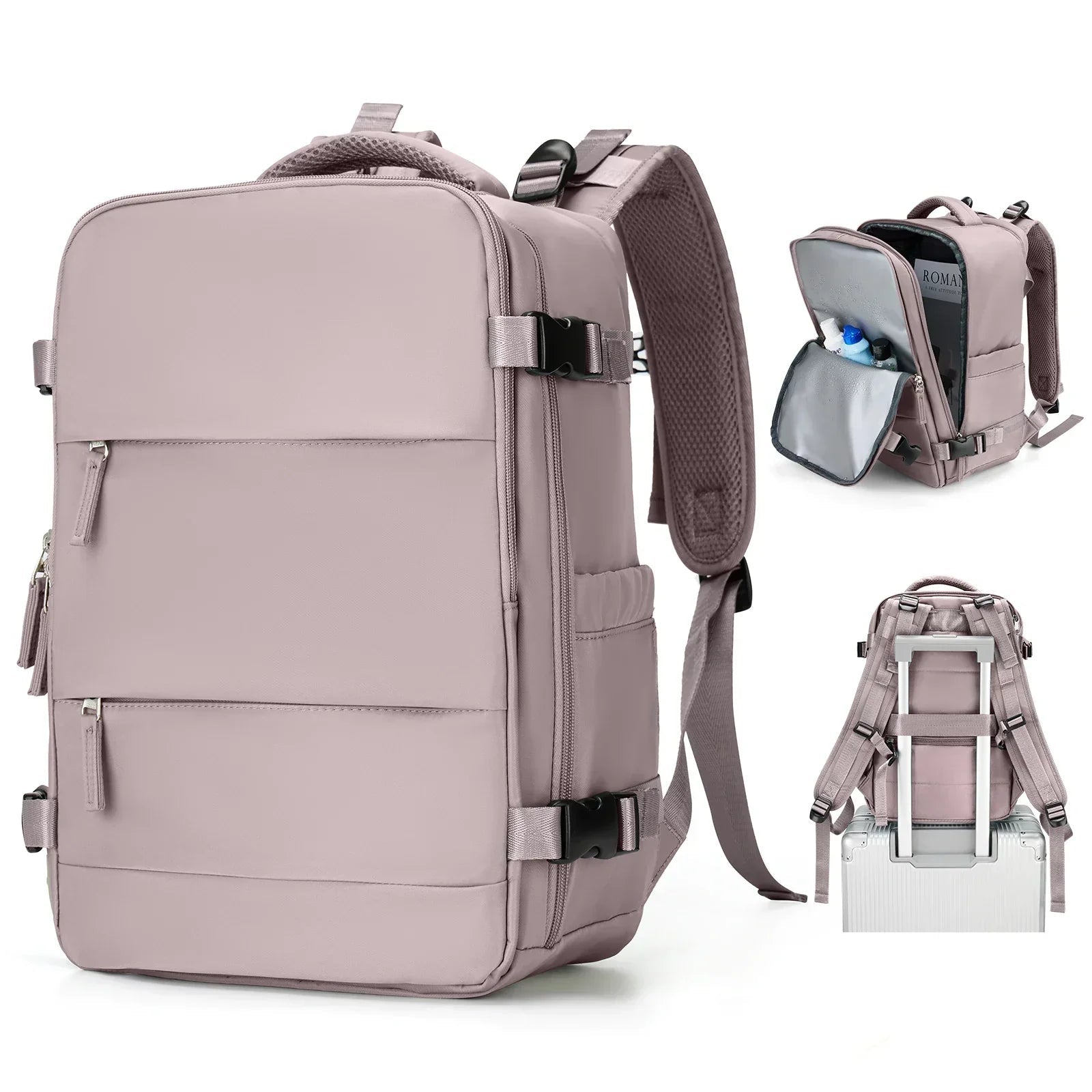 Zaino da viaggio Trekvora con design impermeabile e scomparto per laptop per un uso attivo
