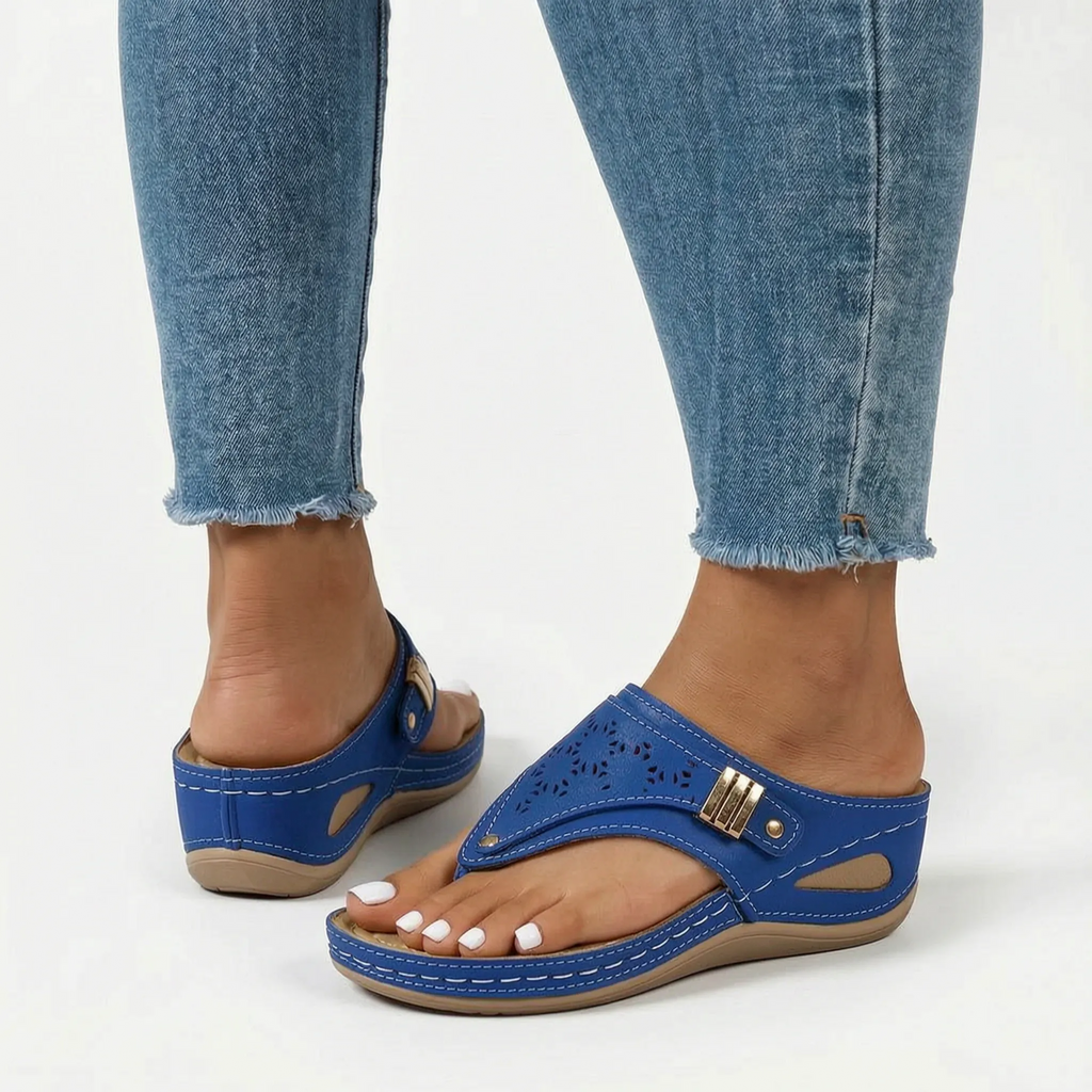 Casual slip-on kilehøye sandaler – raskt hverdagsantrekk – Ormexis