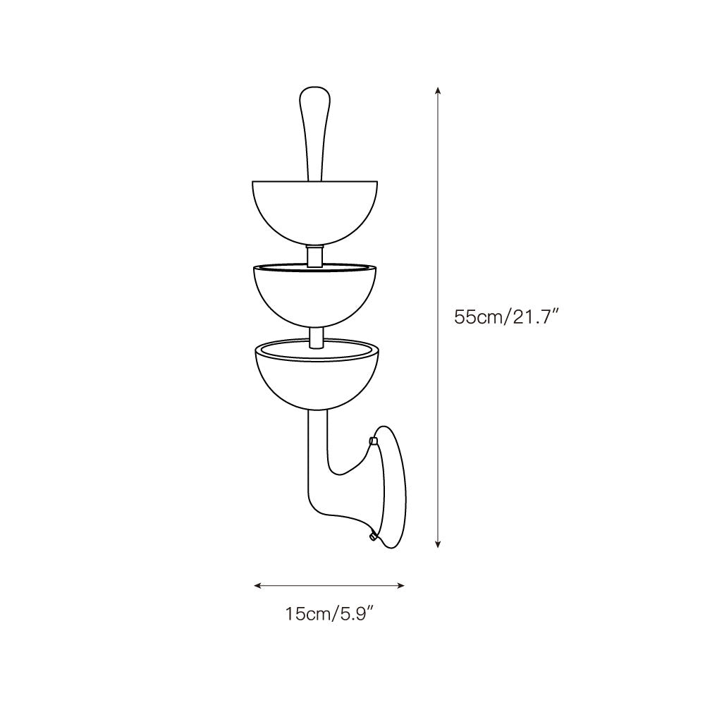 Tiered Alabaster Wall Sconce | Ormexis