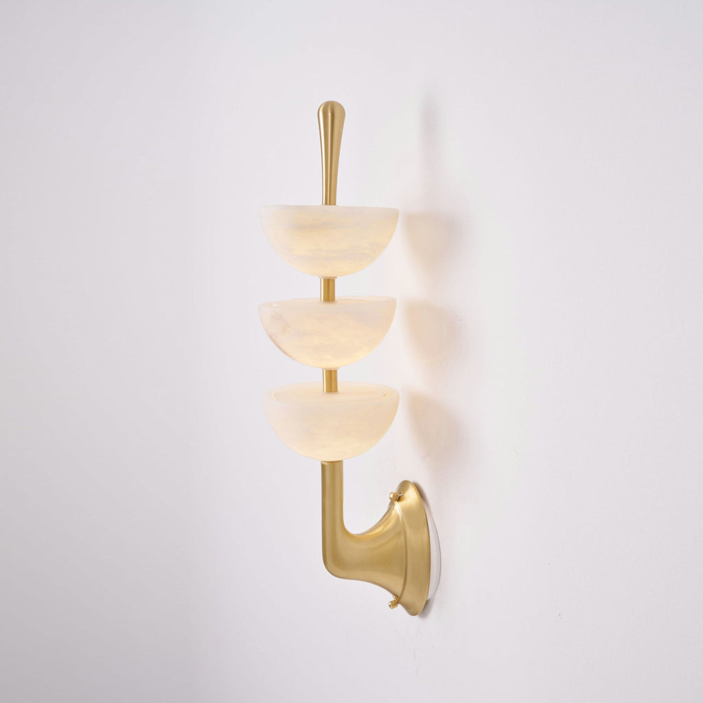 Tiered Alabaster Wall Sconce | Ormexis