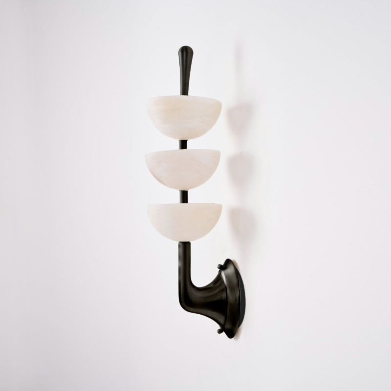 Tiered Alabaster Wall Sconce | Ormexis