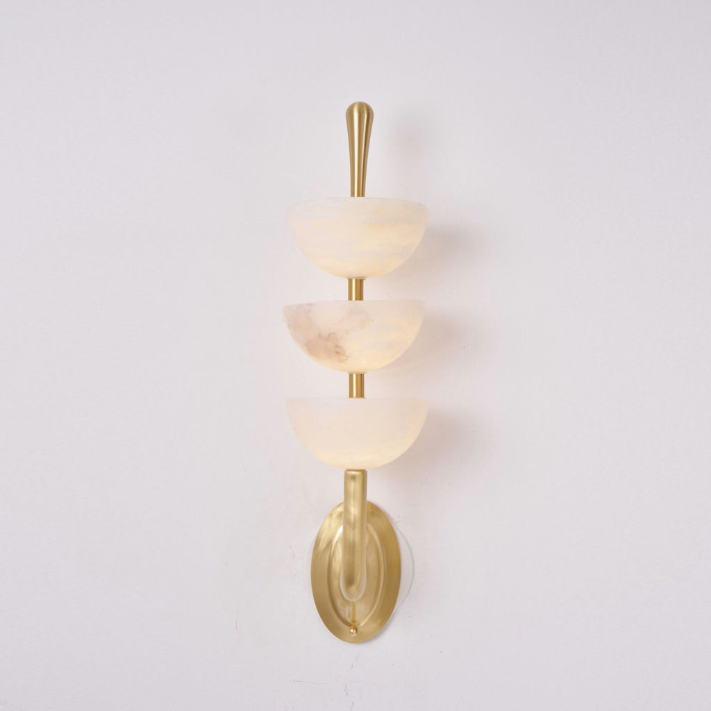 Tiered Alabaster Wall Sconce | Ormexis