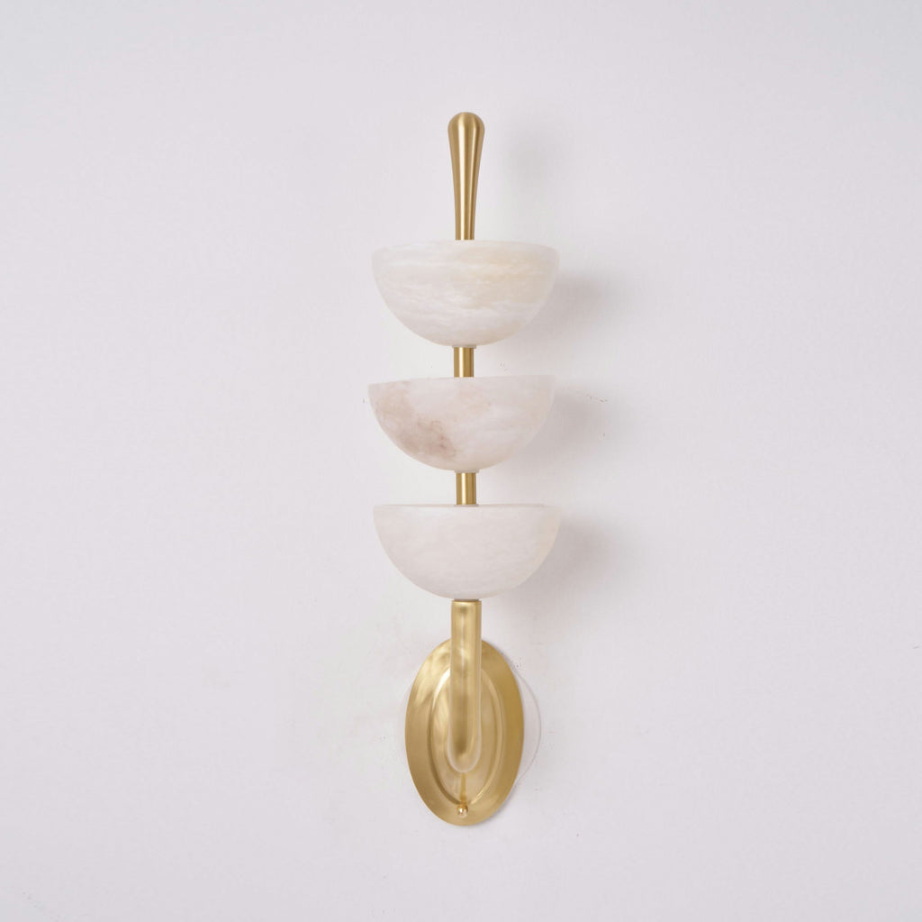 Tiered Alabaster Wall Sconce | Ormexis