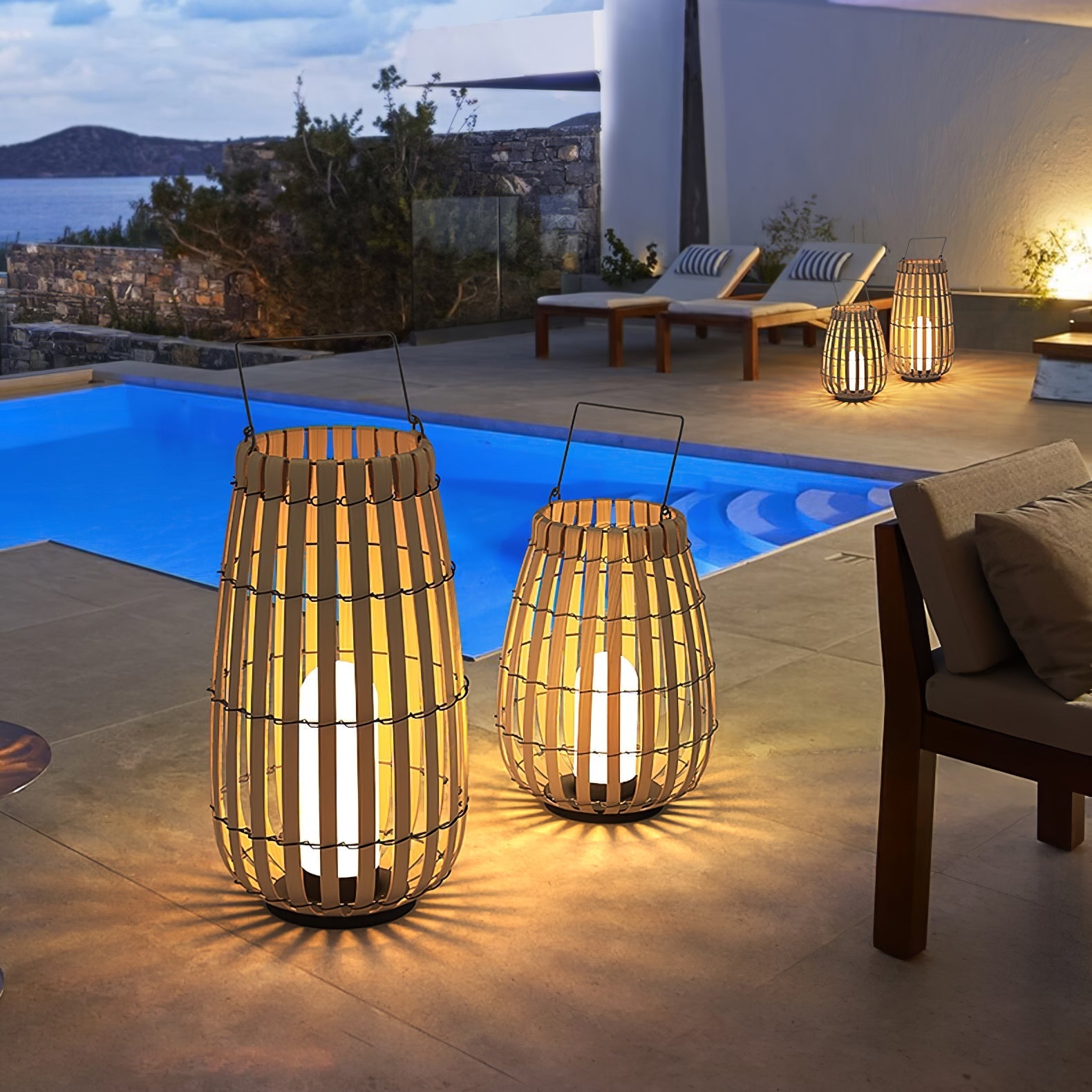 Wickerline Ambient Lantern | Ormexis