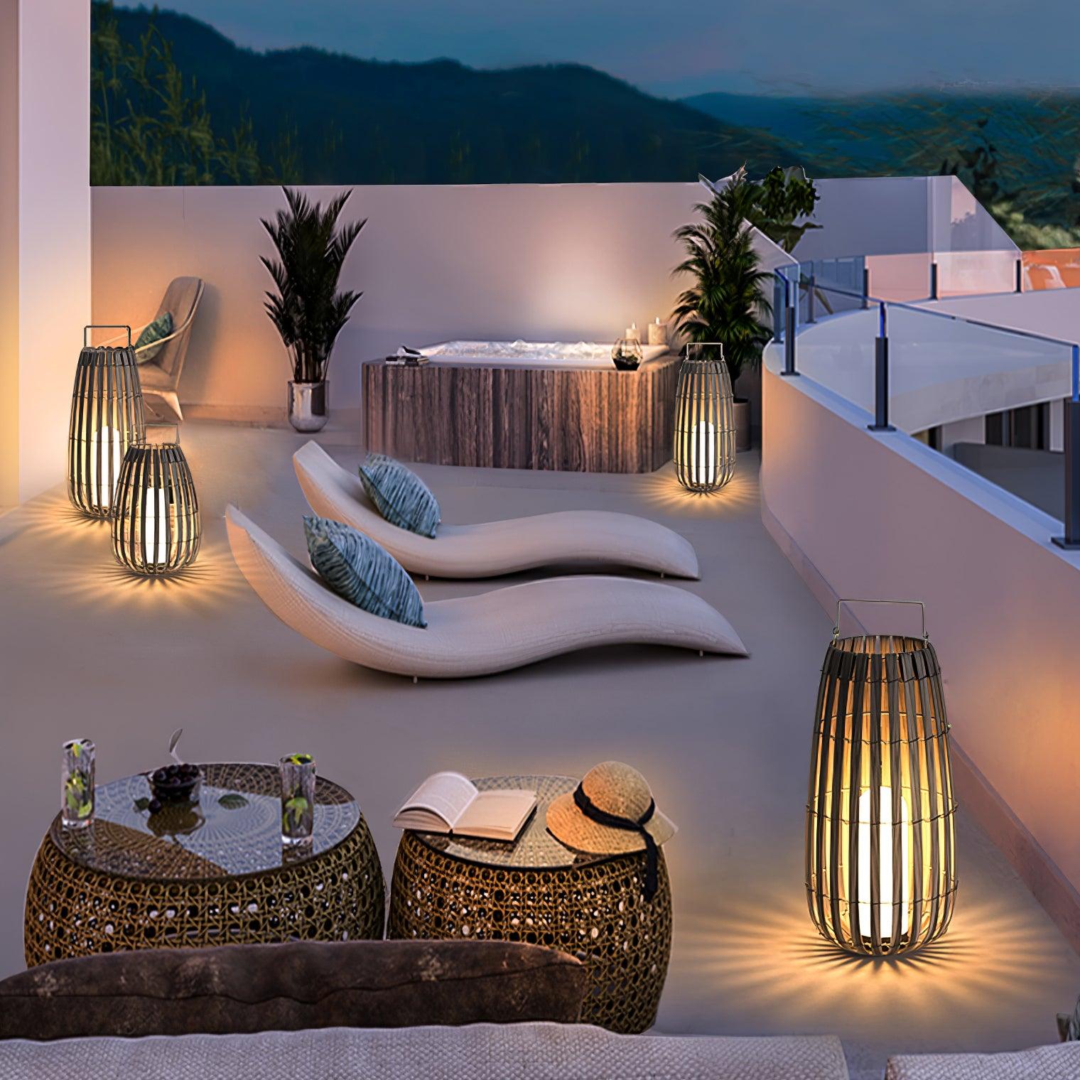 Wickerline Ambient Lantern | Ormexis