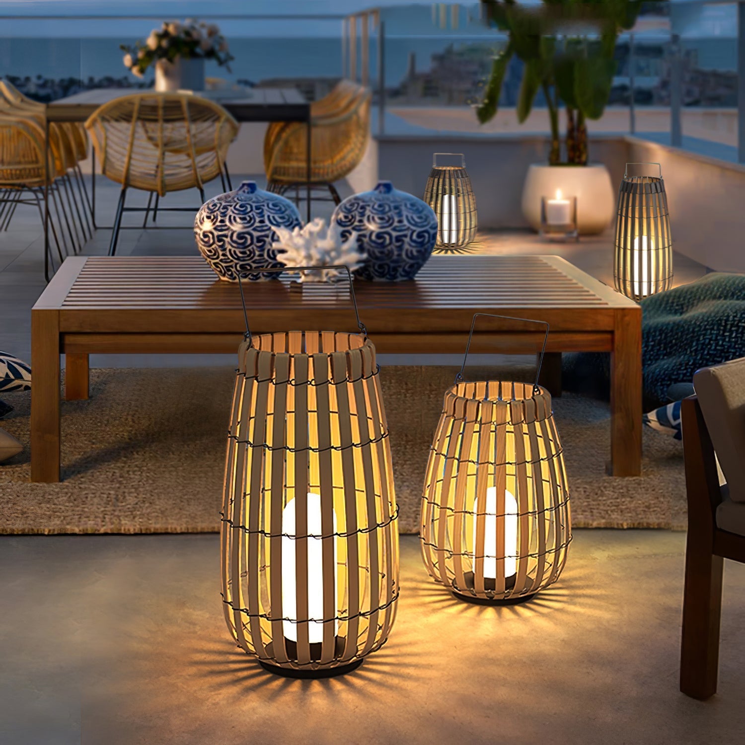 Wickerline Ambient Lantern | Ormexis