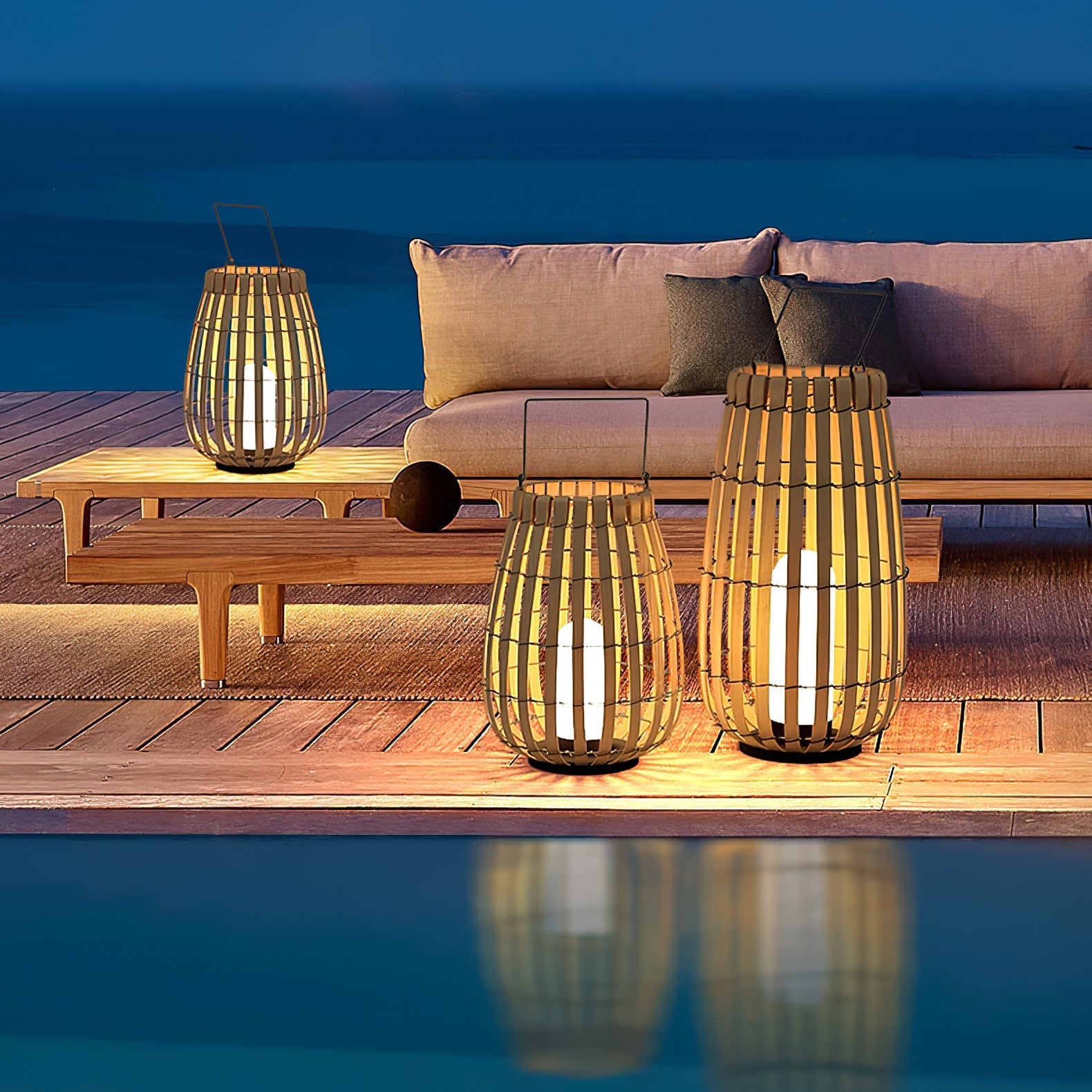 Wickerline Ambient Lantern | Ormexis