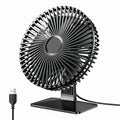 AeroGlow Personal USB Desk Cooling Fan With Four Speeds And 90-Degree Oscillation