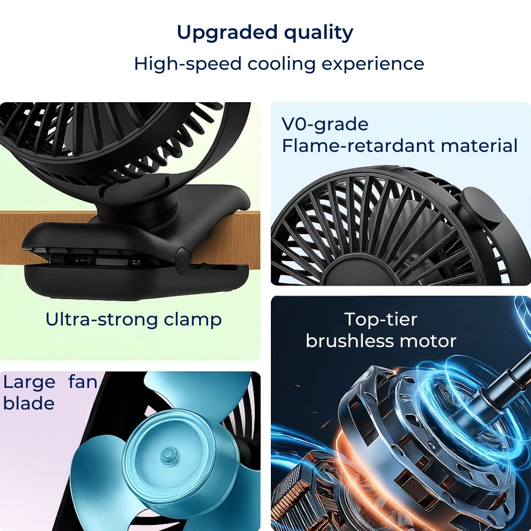 USB asztali ventilátor csendes légáramlást biztosít otthonra és irodába