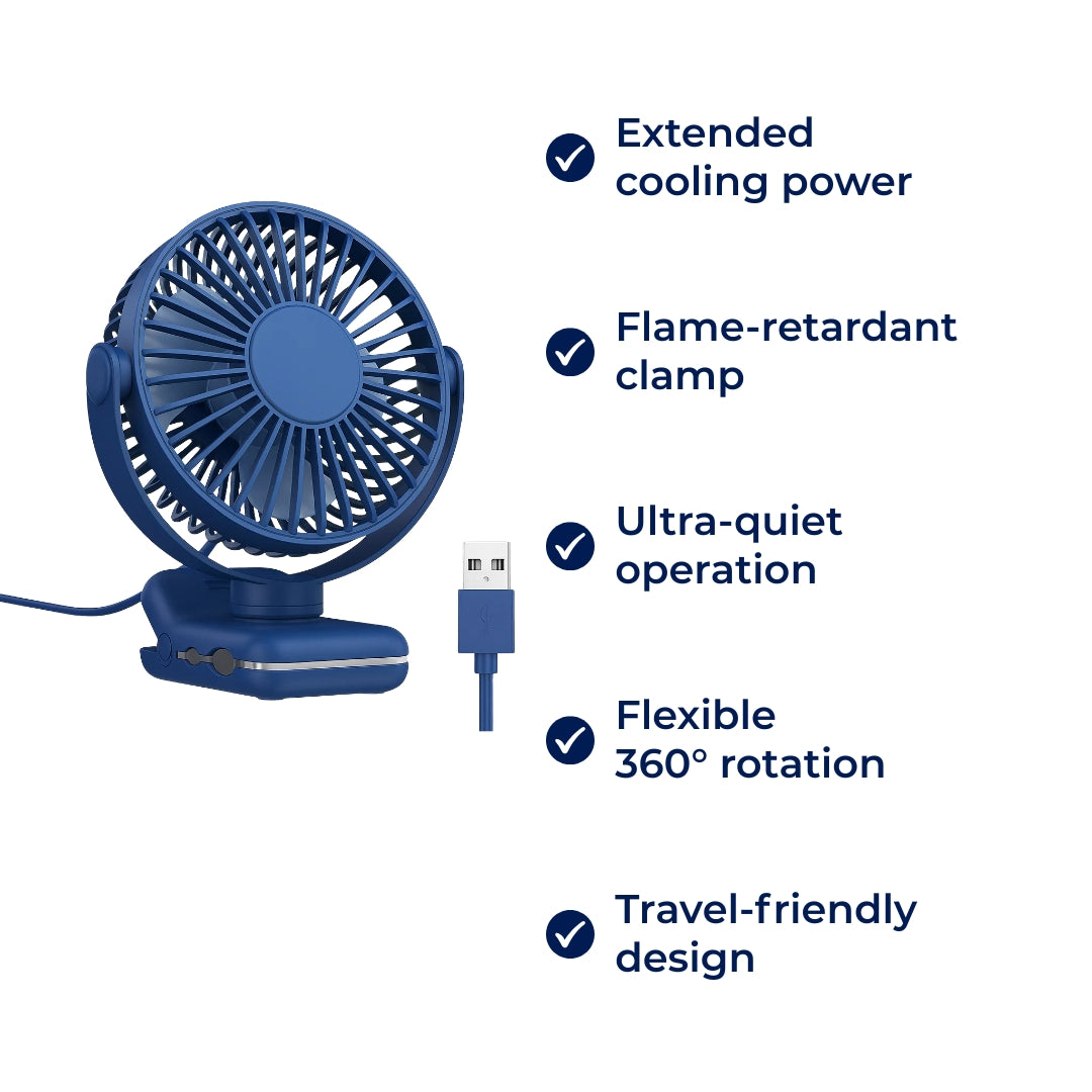 USB asztali ventilátor csendes légáramlást biztosít otthonra és irodába