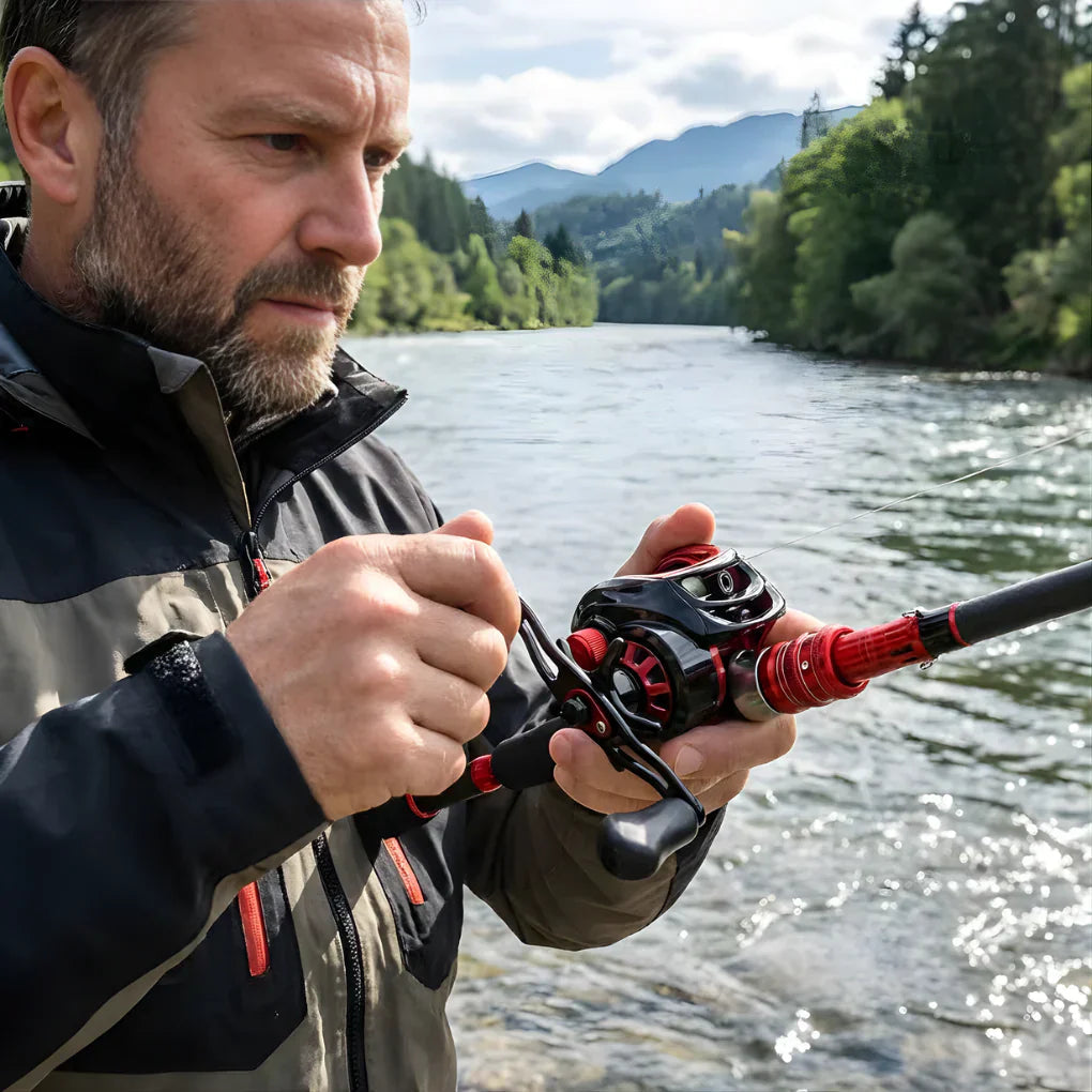 All Weather Fishing Set With Lightweight Carbon Rod And Spinning Reel - Ormexis