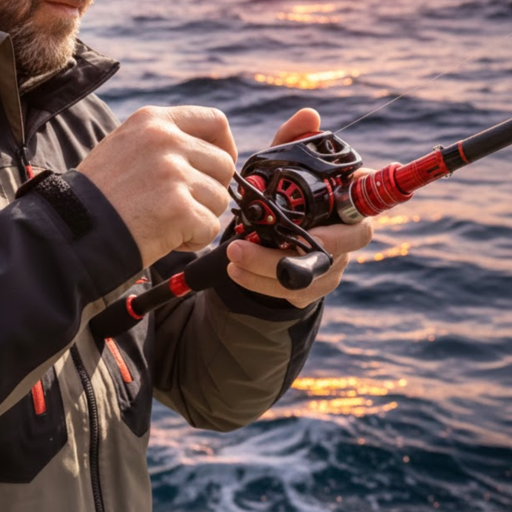 All Weather Fishing Set With Lightweight Carbon Rod And Spinning Reel - Ormexis