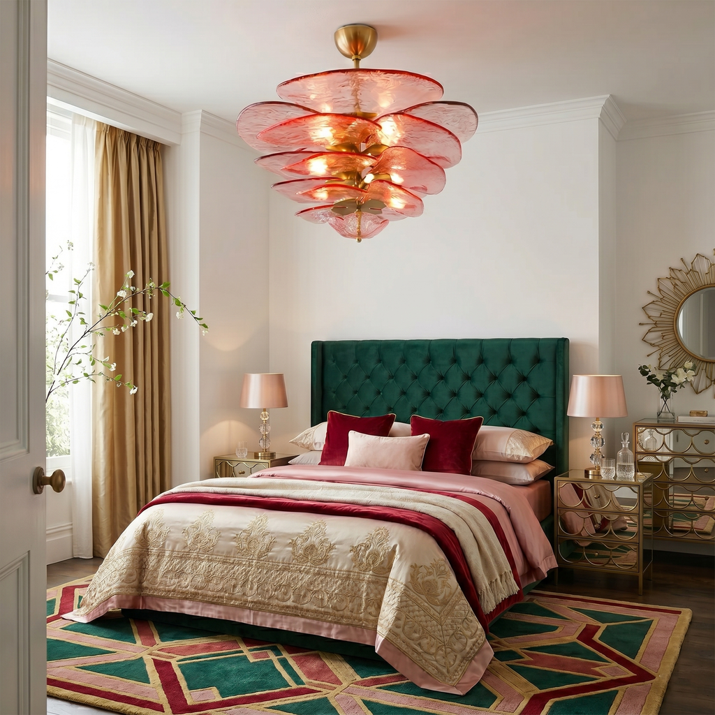Corolla Tiered Glass Petal Chandelier | Ormexis