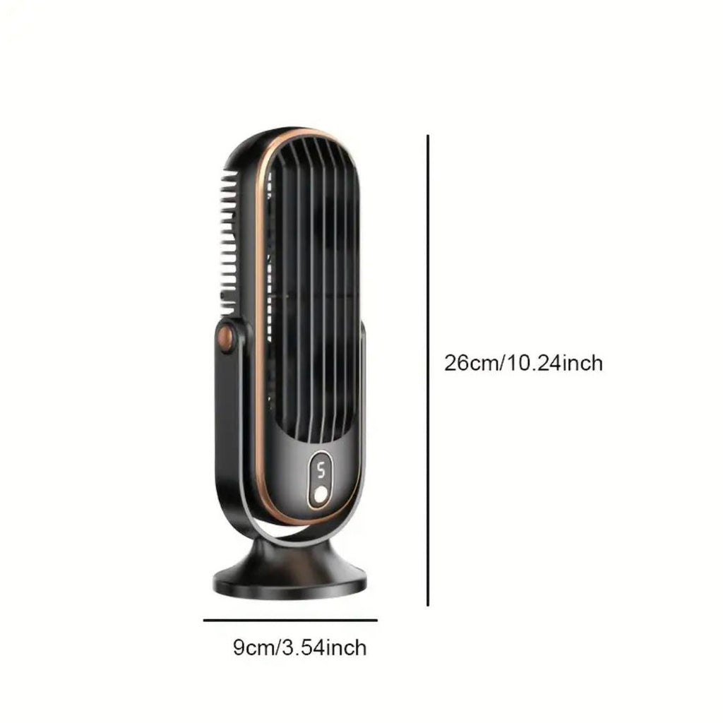 USB asztali ventilátor újratölthető akkumulátorral, csendes és kompakt hűtéshez