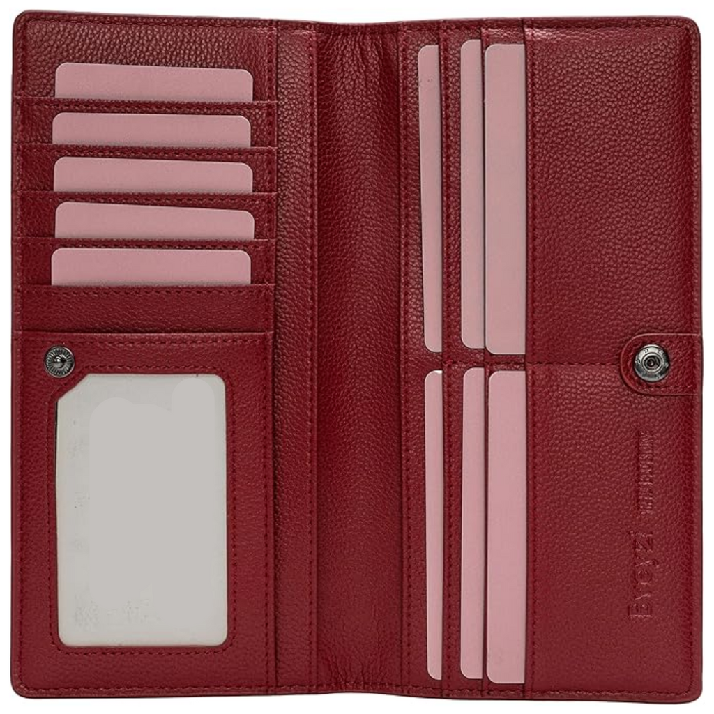 Portefeuille mince en cuir avec protection RFID pour un rangement sécurisé