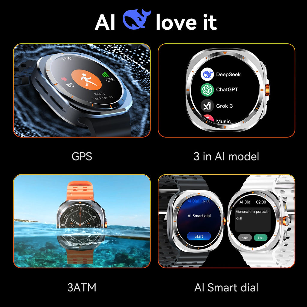 Ultra 7 Pro GPS okosóra AI funkciókkal és Bluetooth hívás lehetőséggel, egészségkövetővel