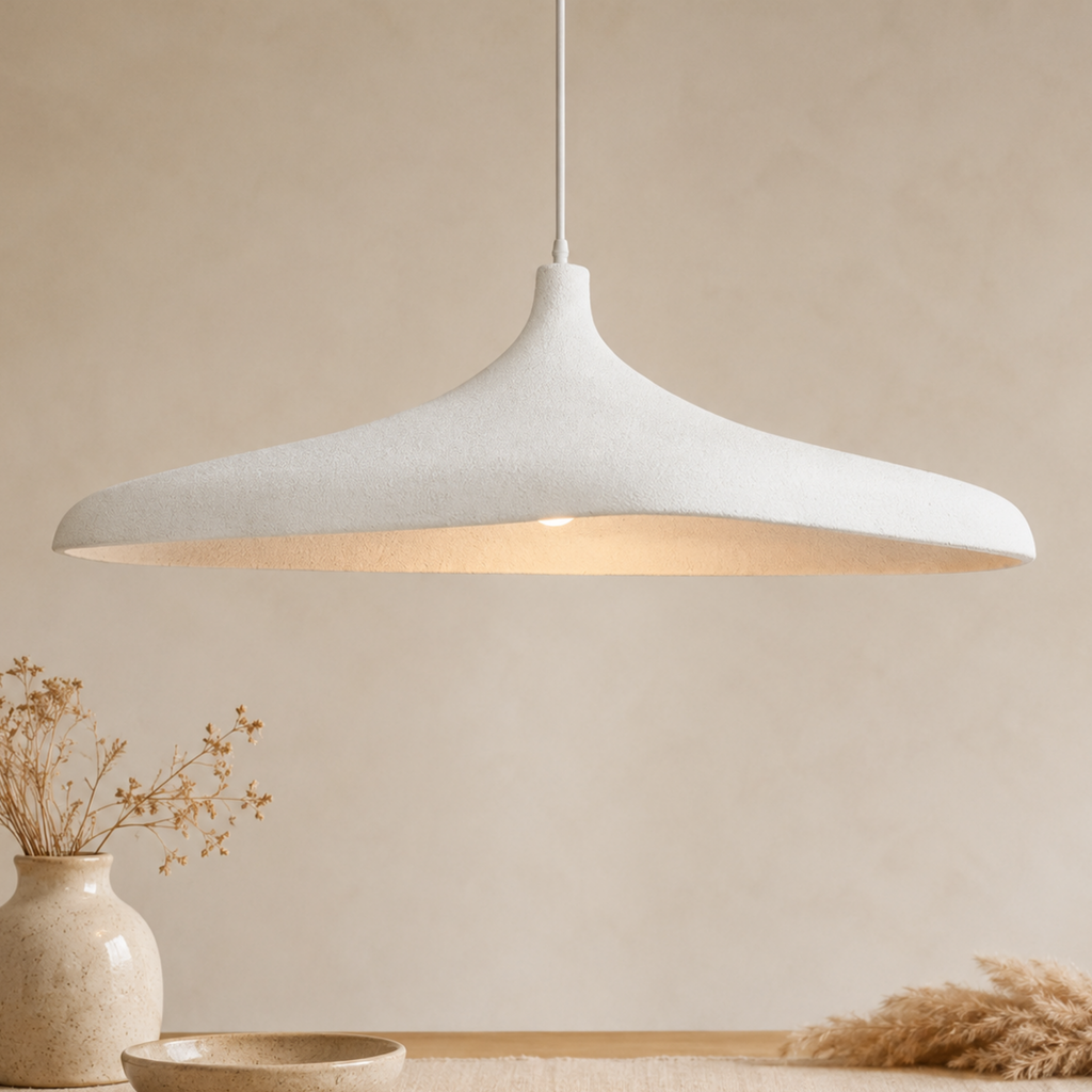 Japansk Wabi-Sabi-papirpendellampe med LED | Ormexis