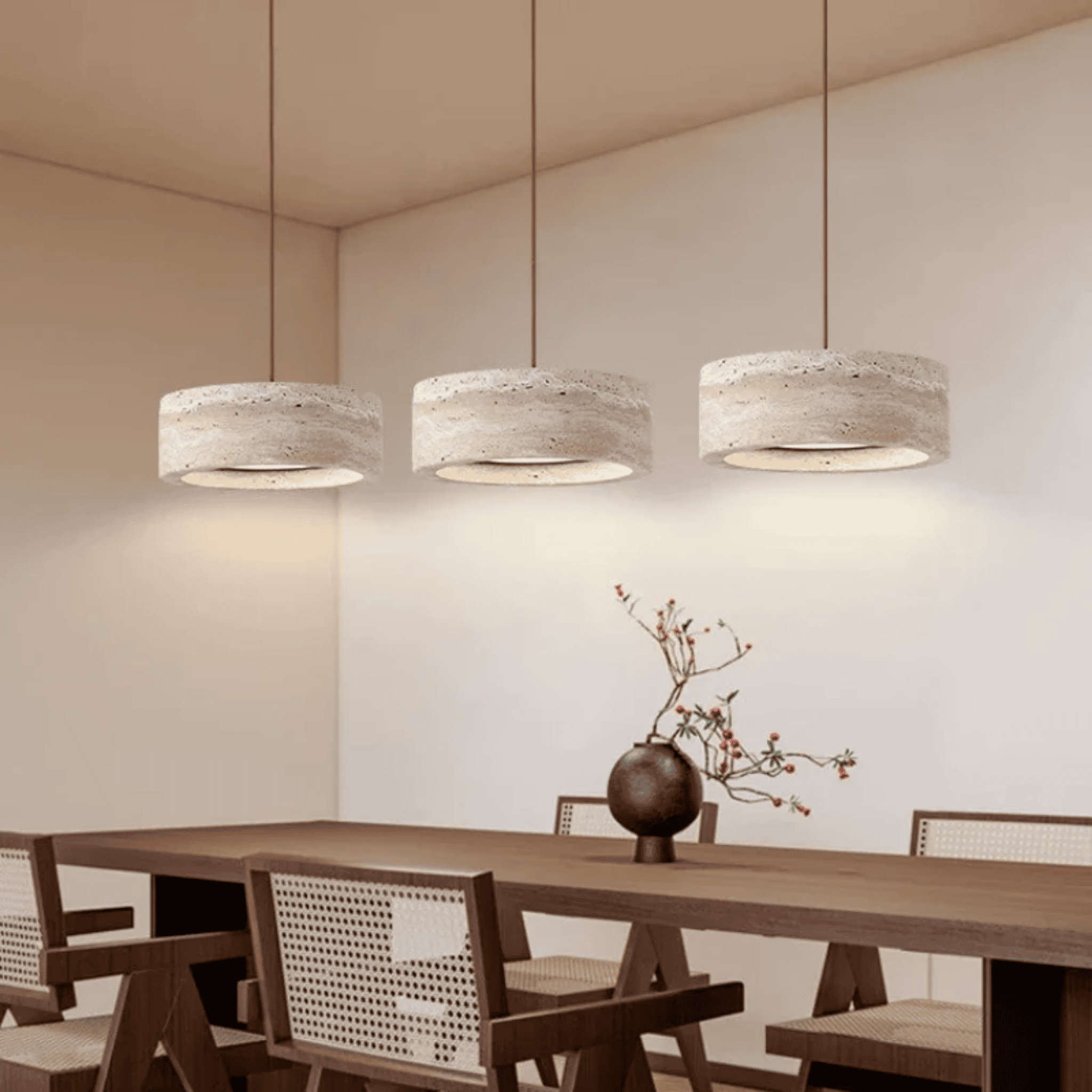 Stone Ring Pendant Light | Ormexis