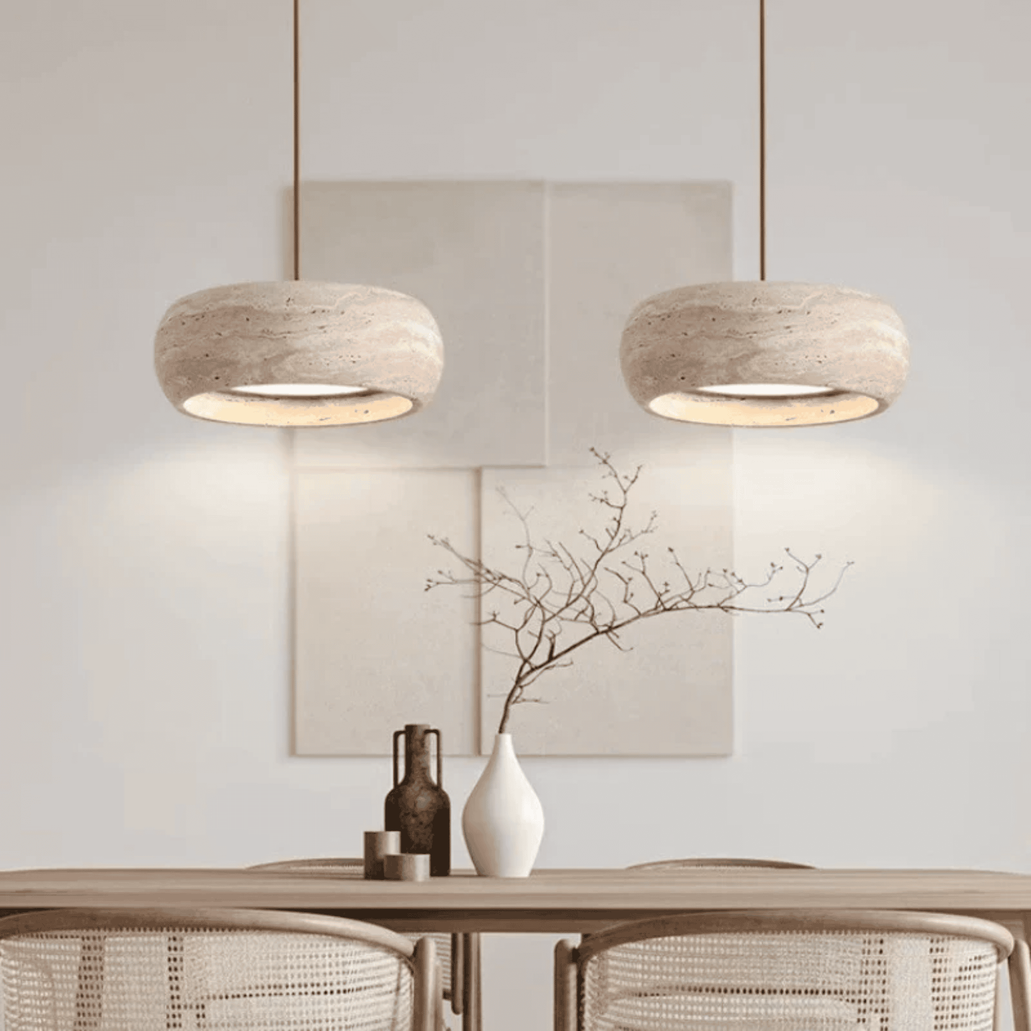 Stone Ring Pendant Light | Ormexis
