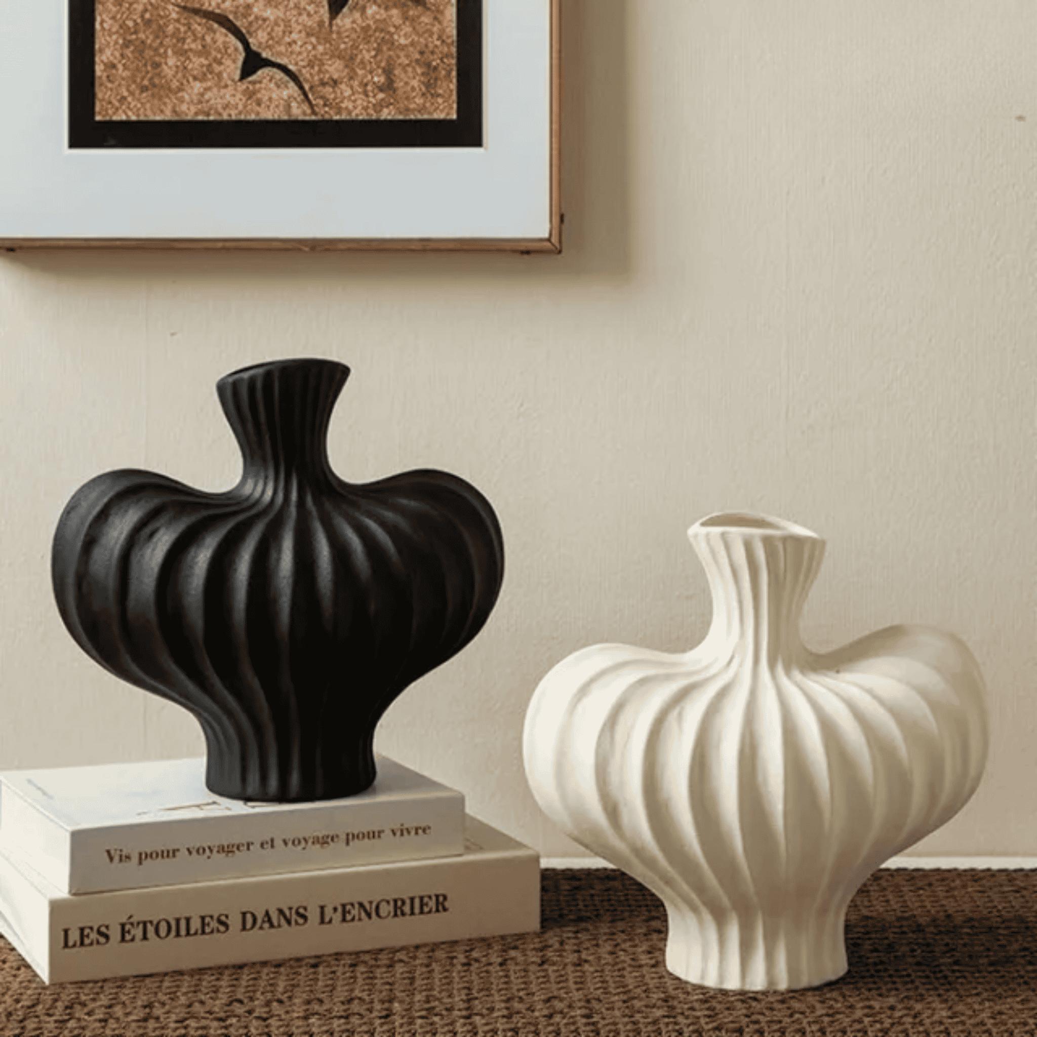 Fluted Sculptural Ceramic Vase | Ormexis