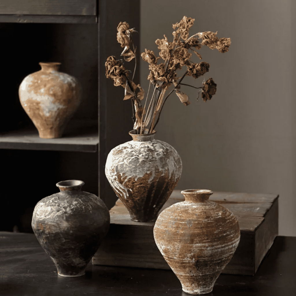 Patina Washed Ceramic Vessel | Ormexis
