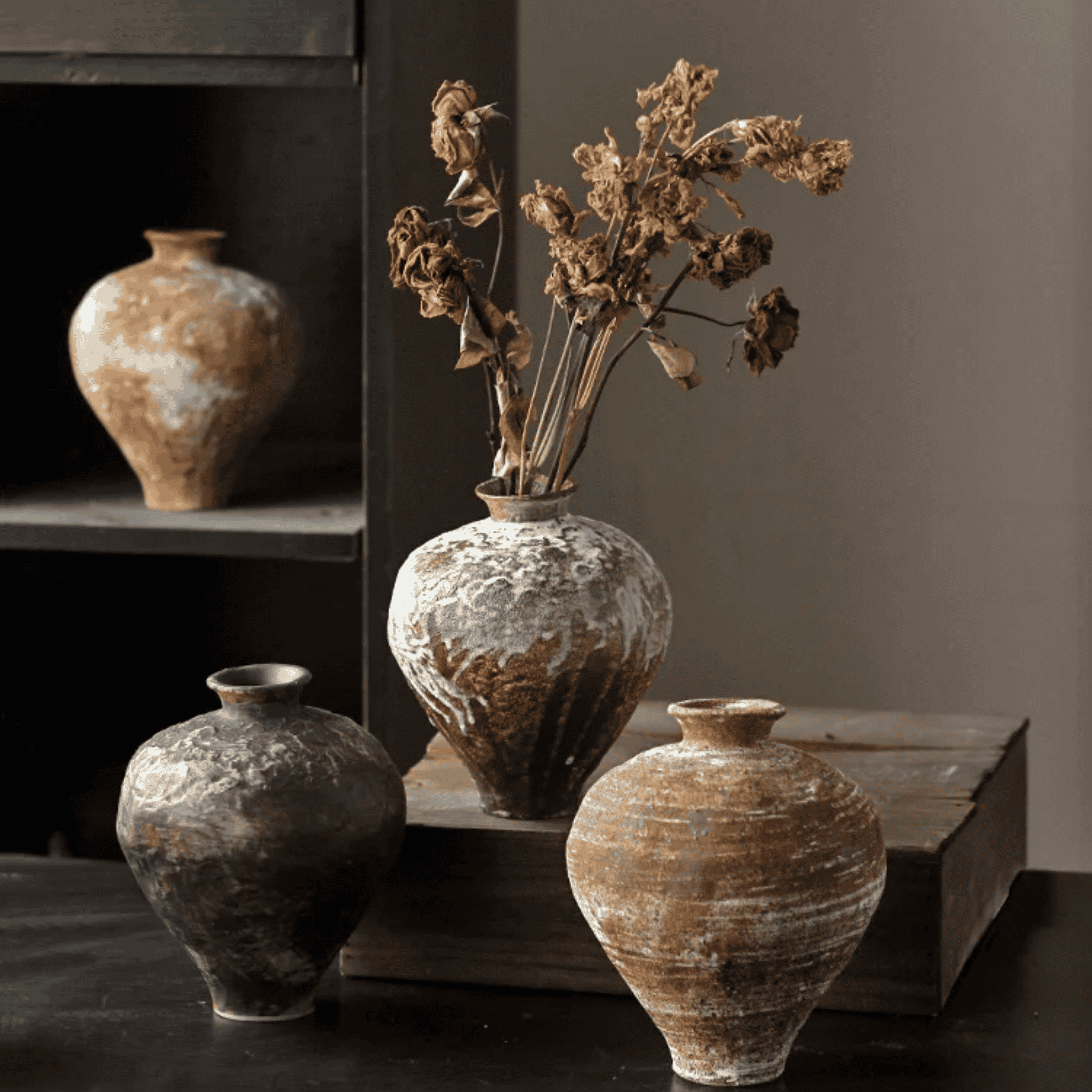 Patina Washed Ceramic Vessel | Ormexis