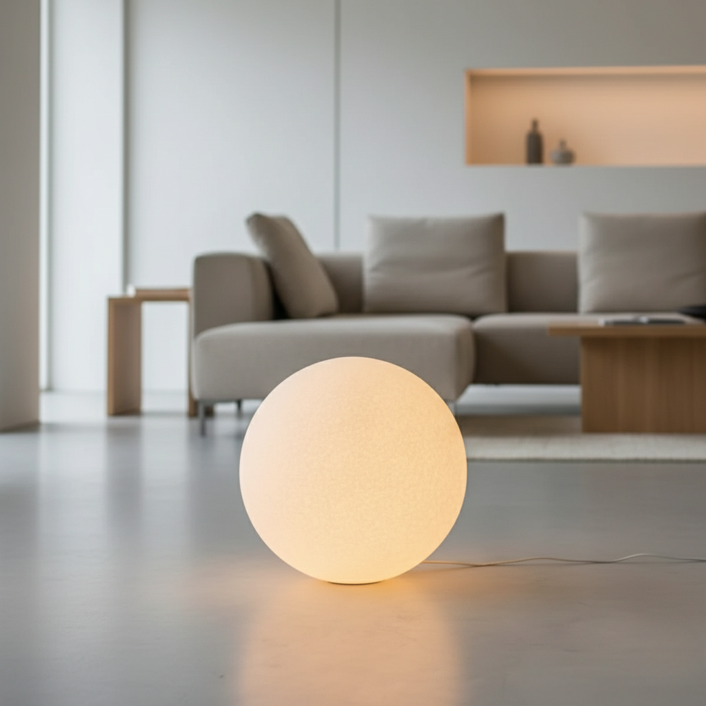 Spherical Diffused Floor Lamp | Ormexis