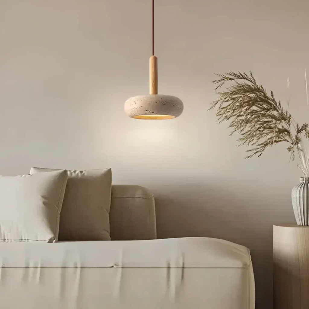 Závěsné svítidlo Yumeko ve vintage stylu inspirované Japonskem s nastavitelným LED osvětlením