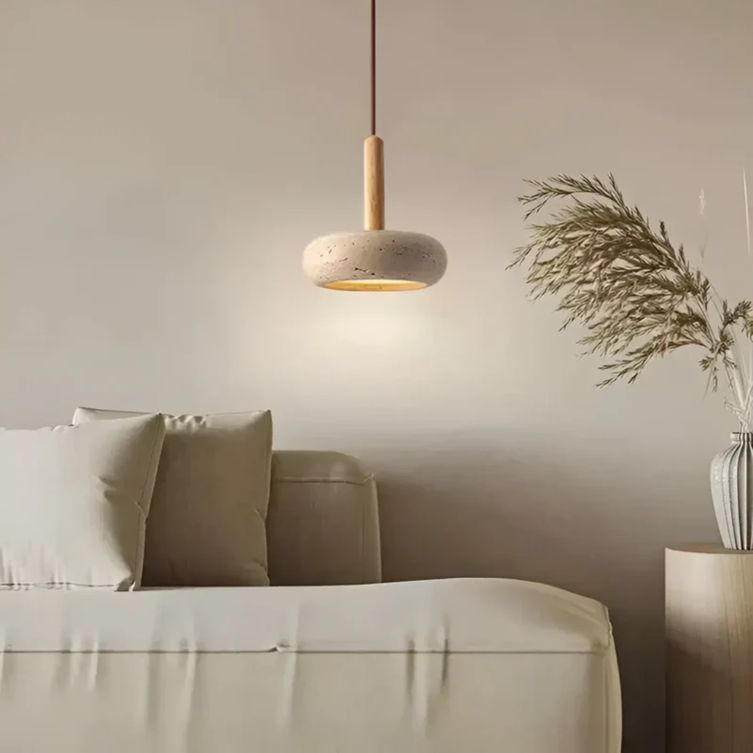 Závěsné svítidlo Yumeko ve vintage stylu inspirované Japonskem s nastavitelným LED osvětlením